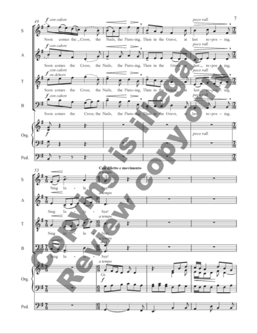Sing Lullaby 4-Part scores gallery preview page 19