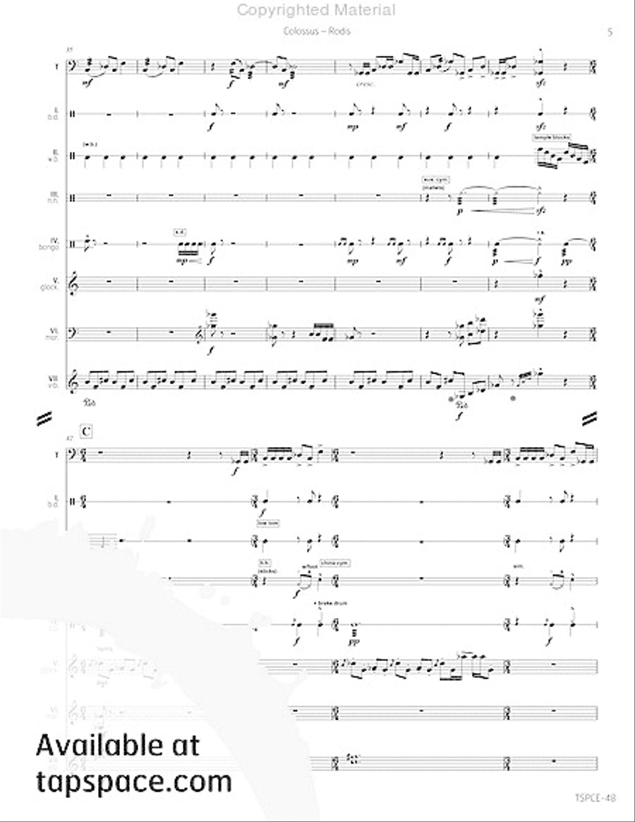 Colossus Percussion Ensemble scores gallery preview page 10