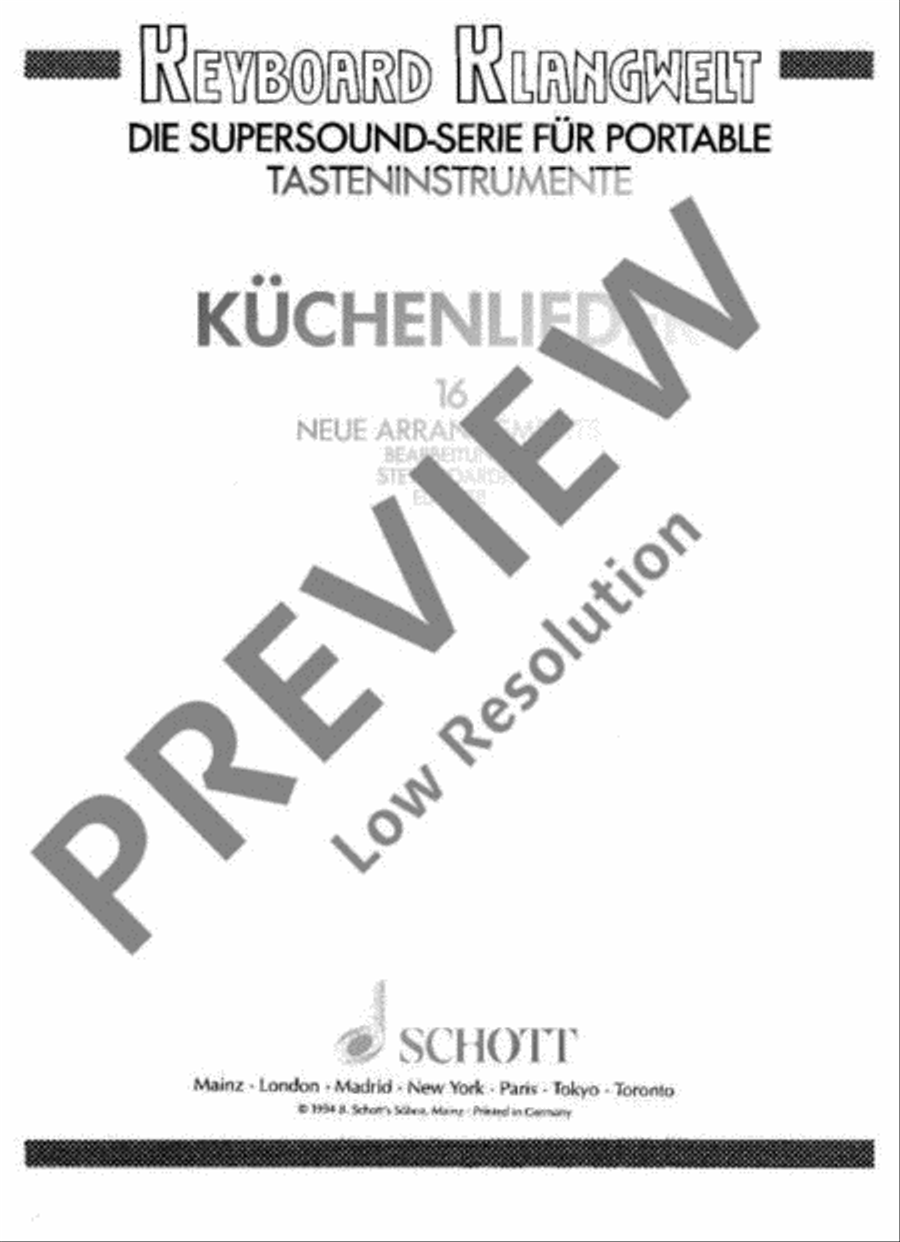 Küchenlieder Piano scores gallery preview page 2