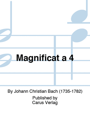 Book cover for Magnificat a 4