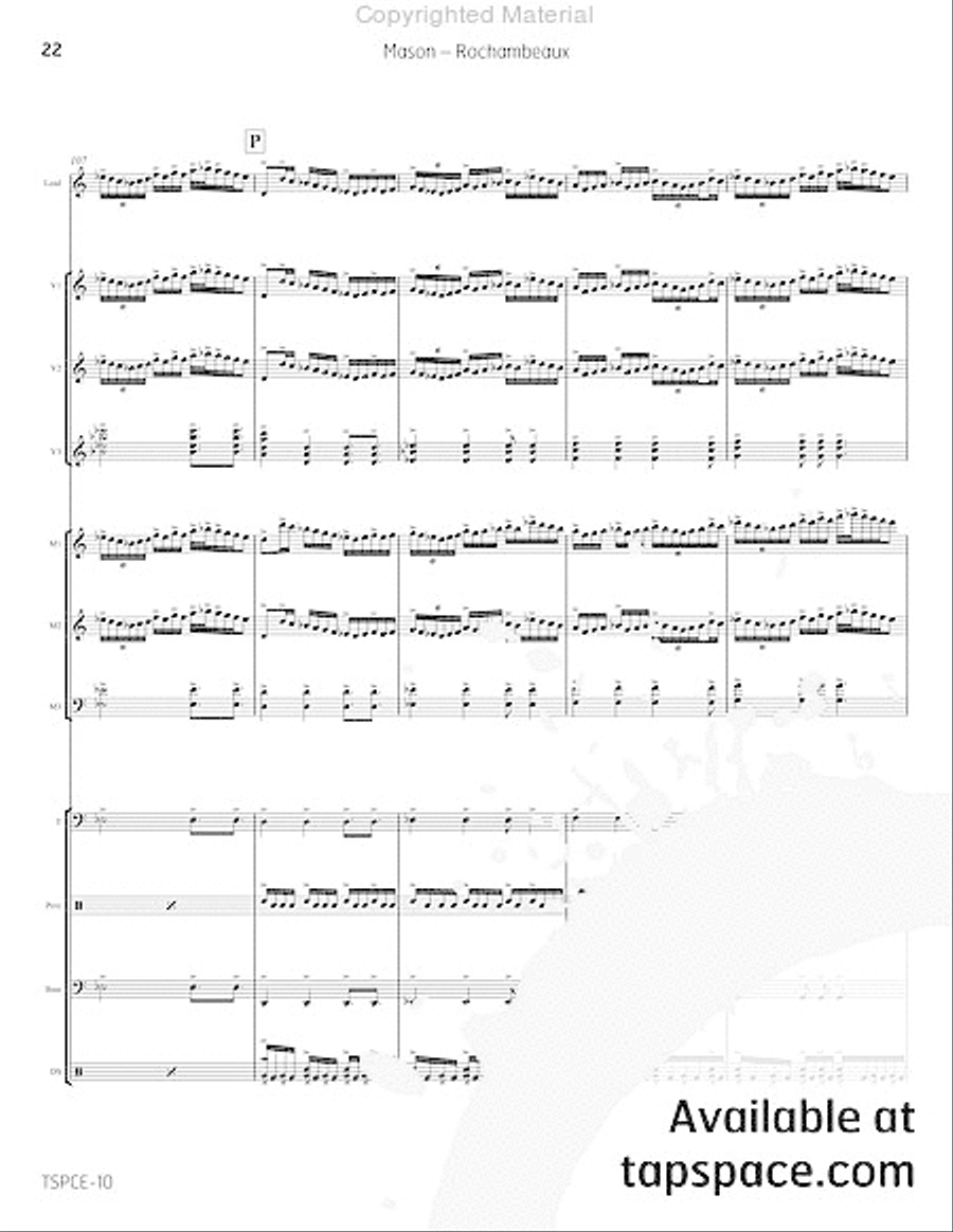 Rochambeaux Percussion Ensemble scores gallery preview page 27