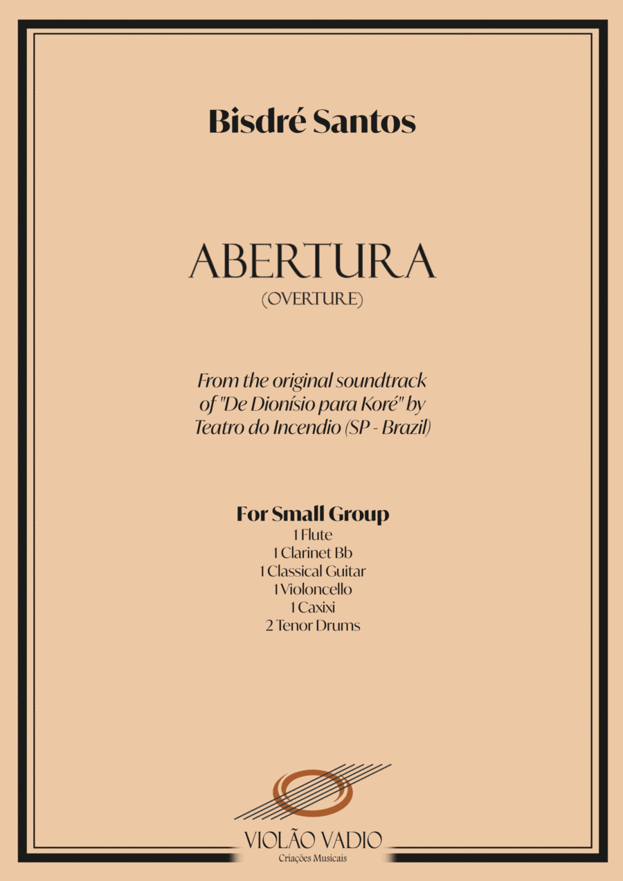 Overture (from Dionísio to Koré) Clarinet scores gallery preview page 1