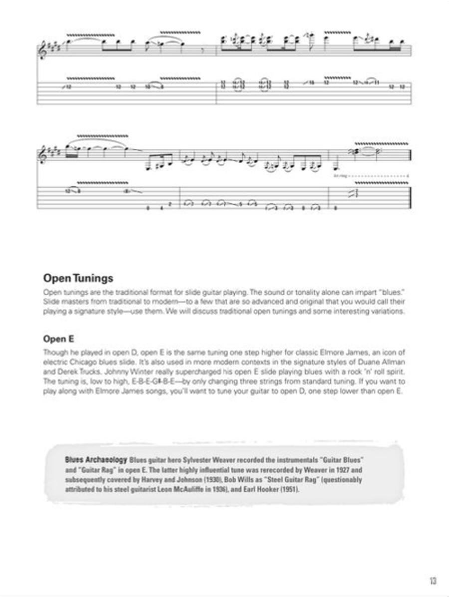 Chicago Blues Slide Guitar Electric Guitar scores gallery preview page 13