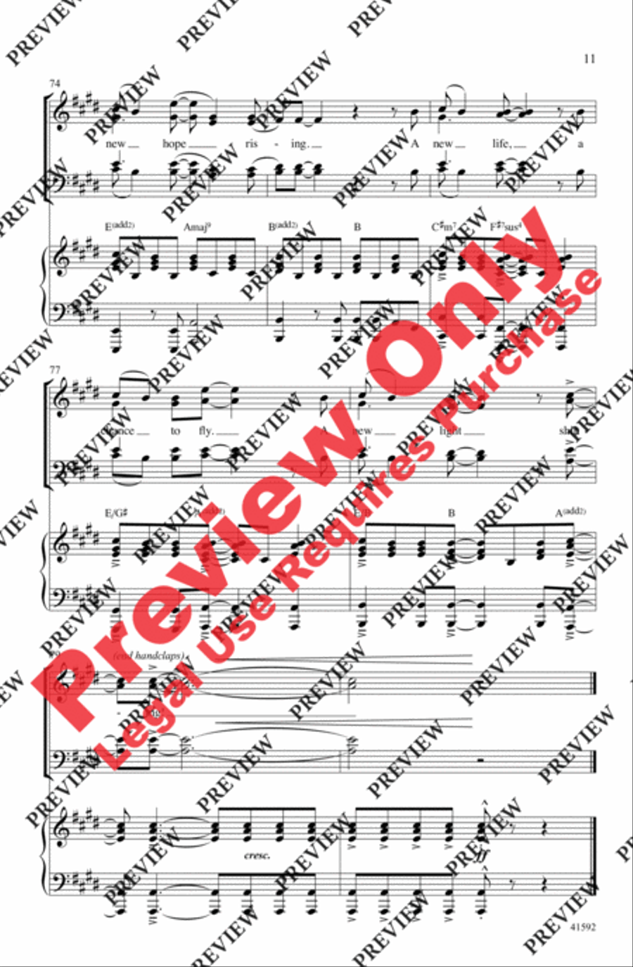 New Light Shining New Light Shining 4-Part scores gallery preview page 11