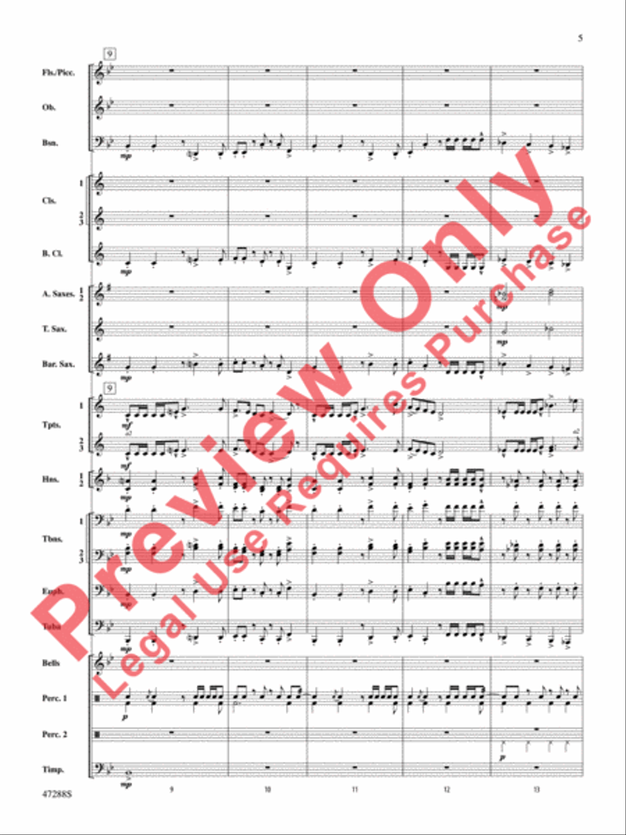 Riverside Overture Concert Band scores gallery preview page 6