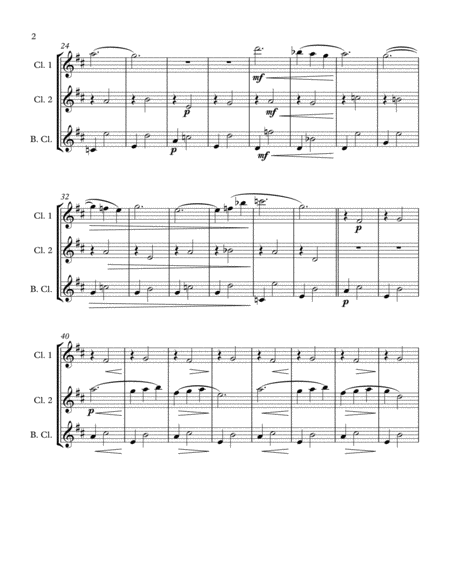 Three Gymnopedies (Clarinet Trio with Bass Clarinet)
