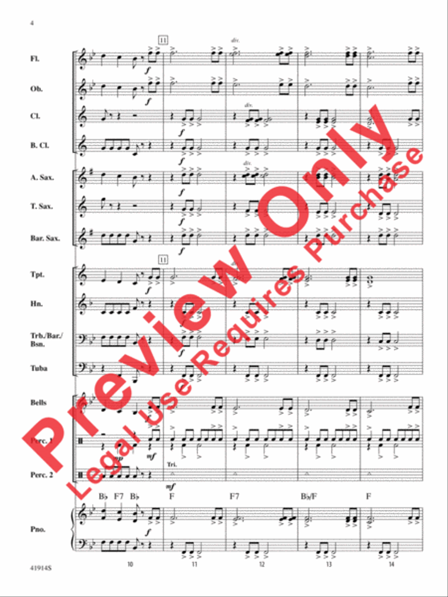 Presto! Presto! Concert Band scores gallery preview page 5