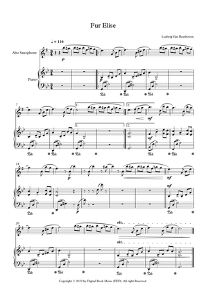Fur Elise - Ludwig Van Beethoven (Alto Sax + Piano)