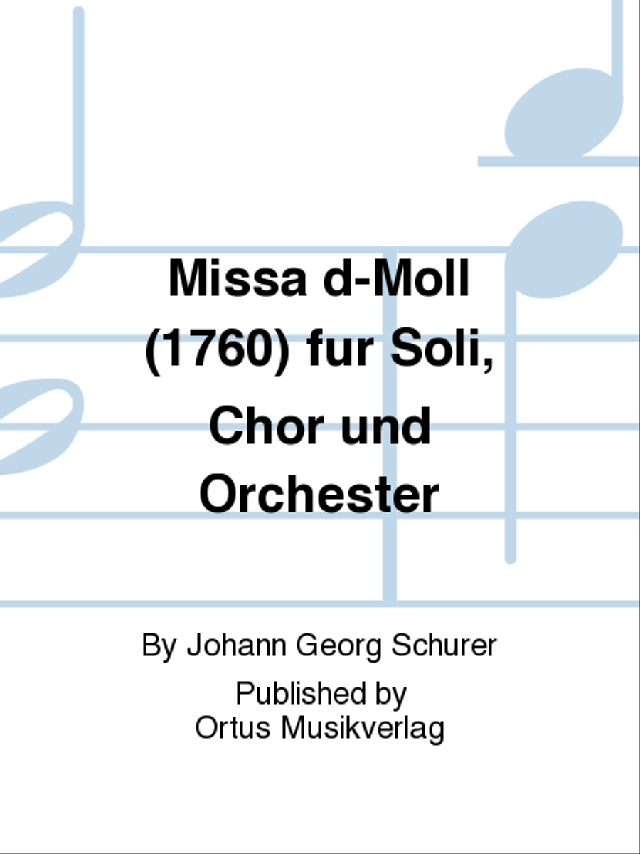 Missa d-Moll (1760) fur Soli, Chor und Orchester 4-Part scores gallery preview page 1