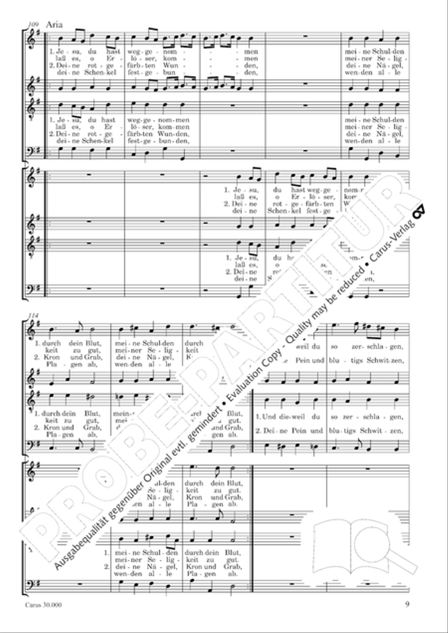 J.L. Bach: The complete motets Choir scores gallery preview page 16