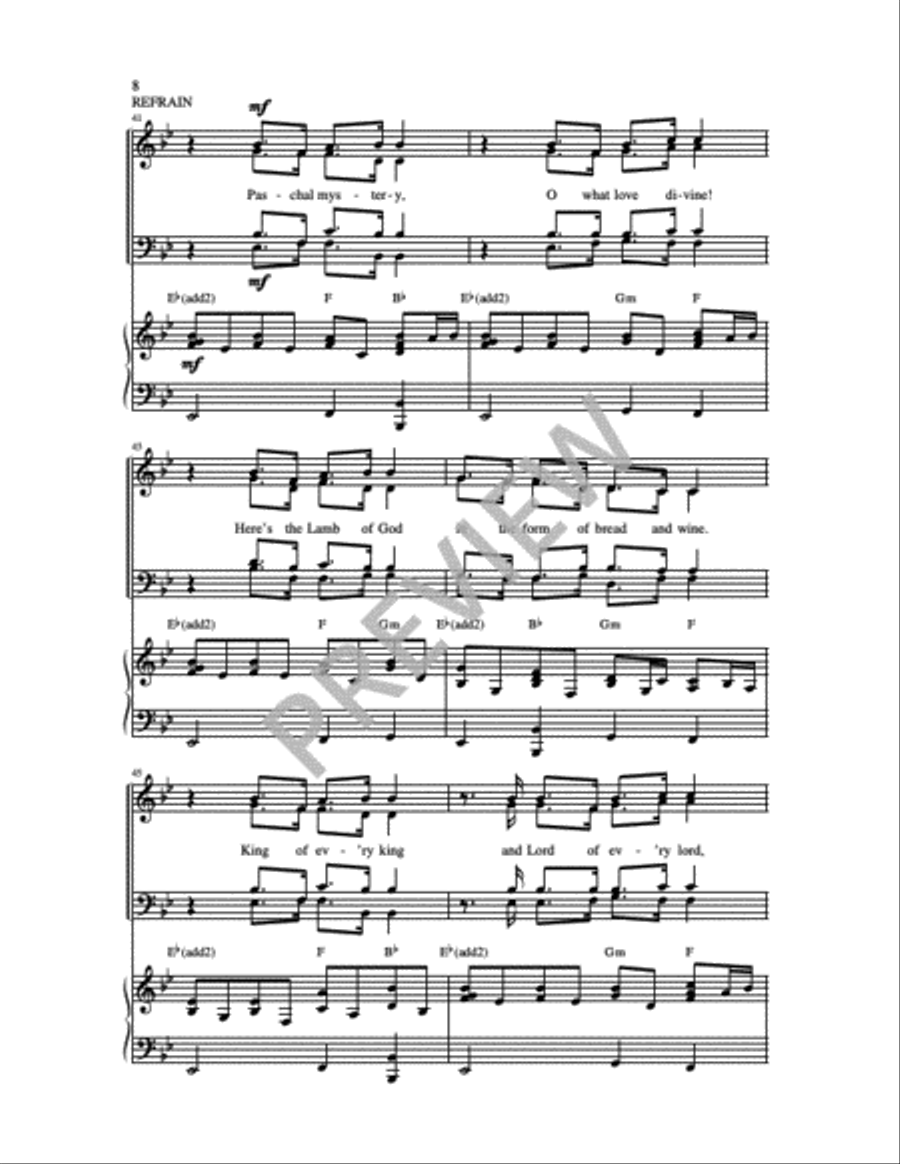 Paschal Mystery 4-Part scores gallery preview page 2