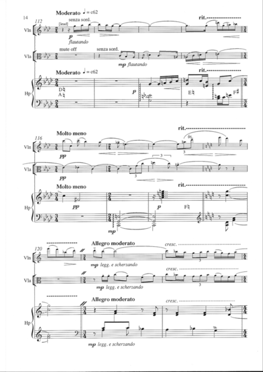 La Fontaine Aux Dauphins La Fontaine Aux Dauphins Harp scores gallery preview page 5