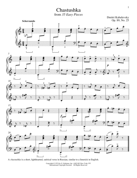 Chastushka, Op. 89, No. 25