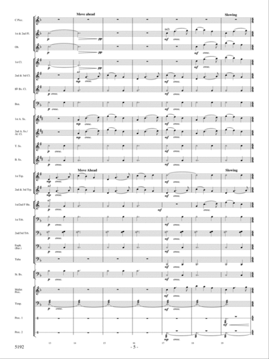 Main Street Celebration Concert Band scores gallery preview page 4