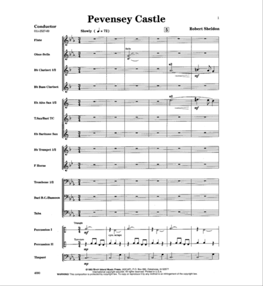 Pevensey Castle Concert Band scores gallery preview page 2