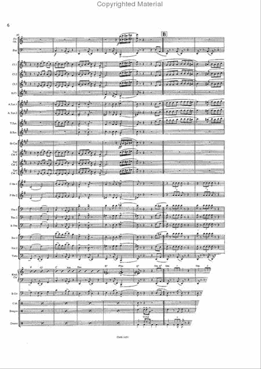 Perfidia Perfidia Concert Band scores gallery preview page 6