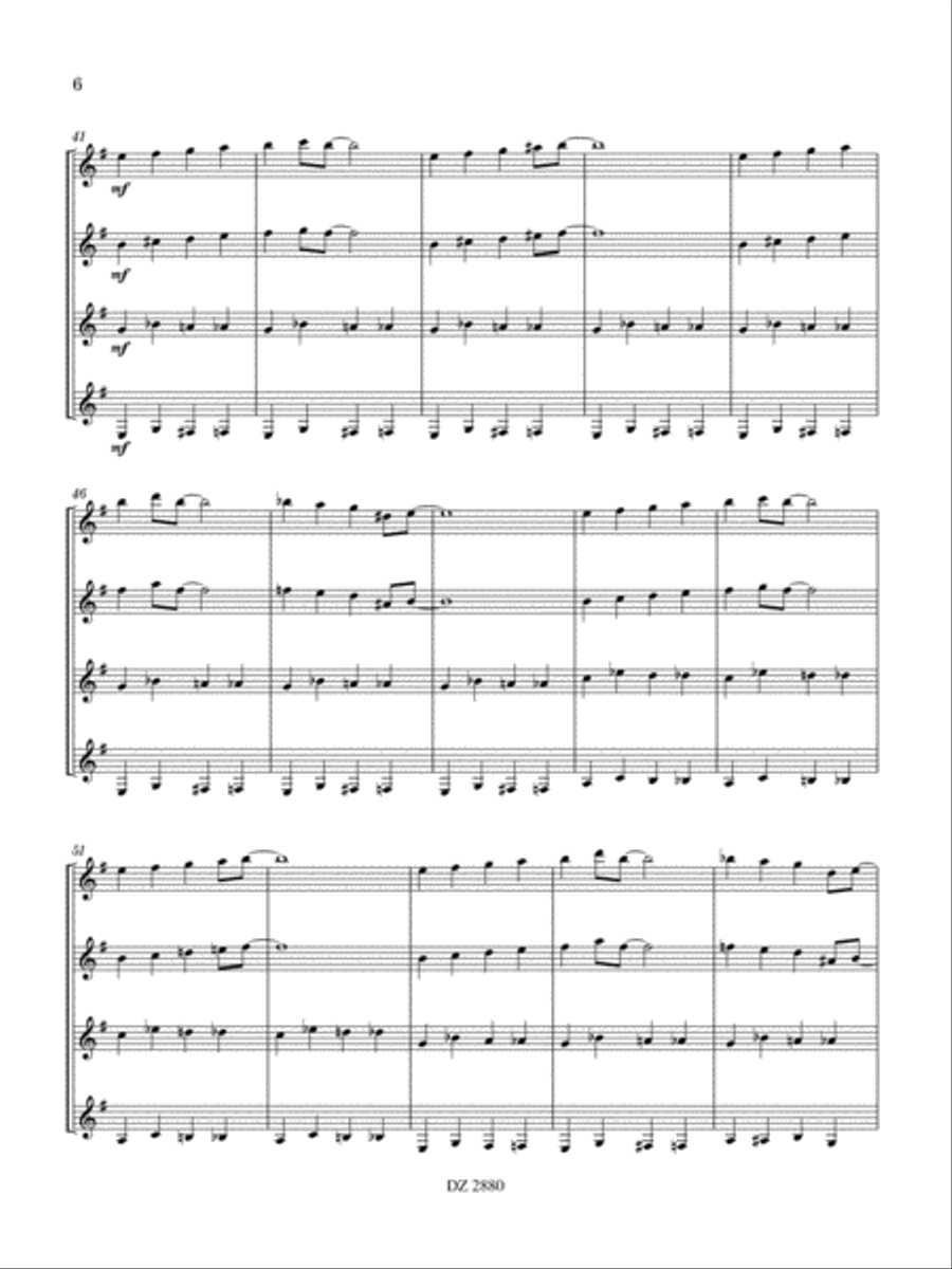 Dark Alley Swing Dark Alley Swing Guitar Ensemble scores gallery preview page 6