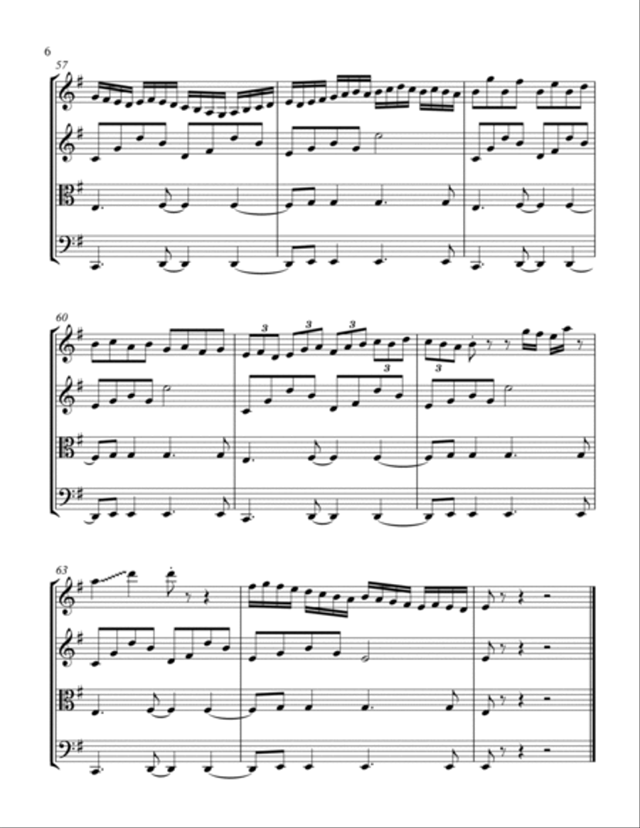Yosemite Yosemite String Quartet scores gallery preview page 6