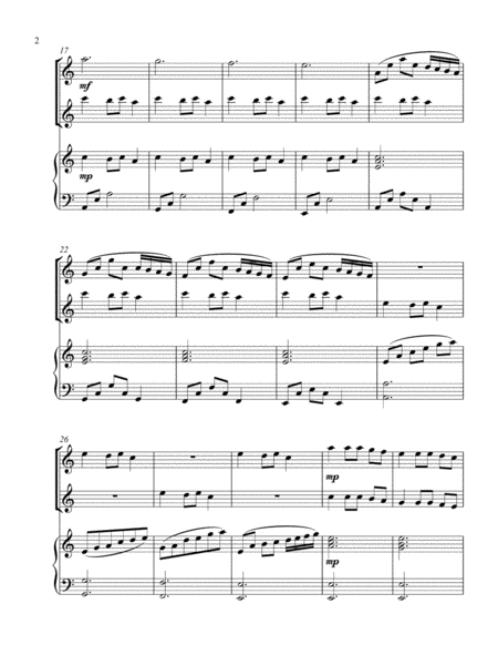 Carol of the Bells (treble C instrument duet) image number null