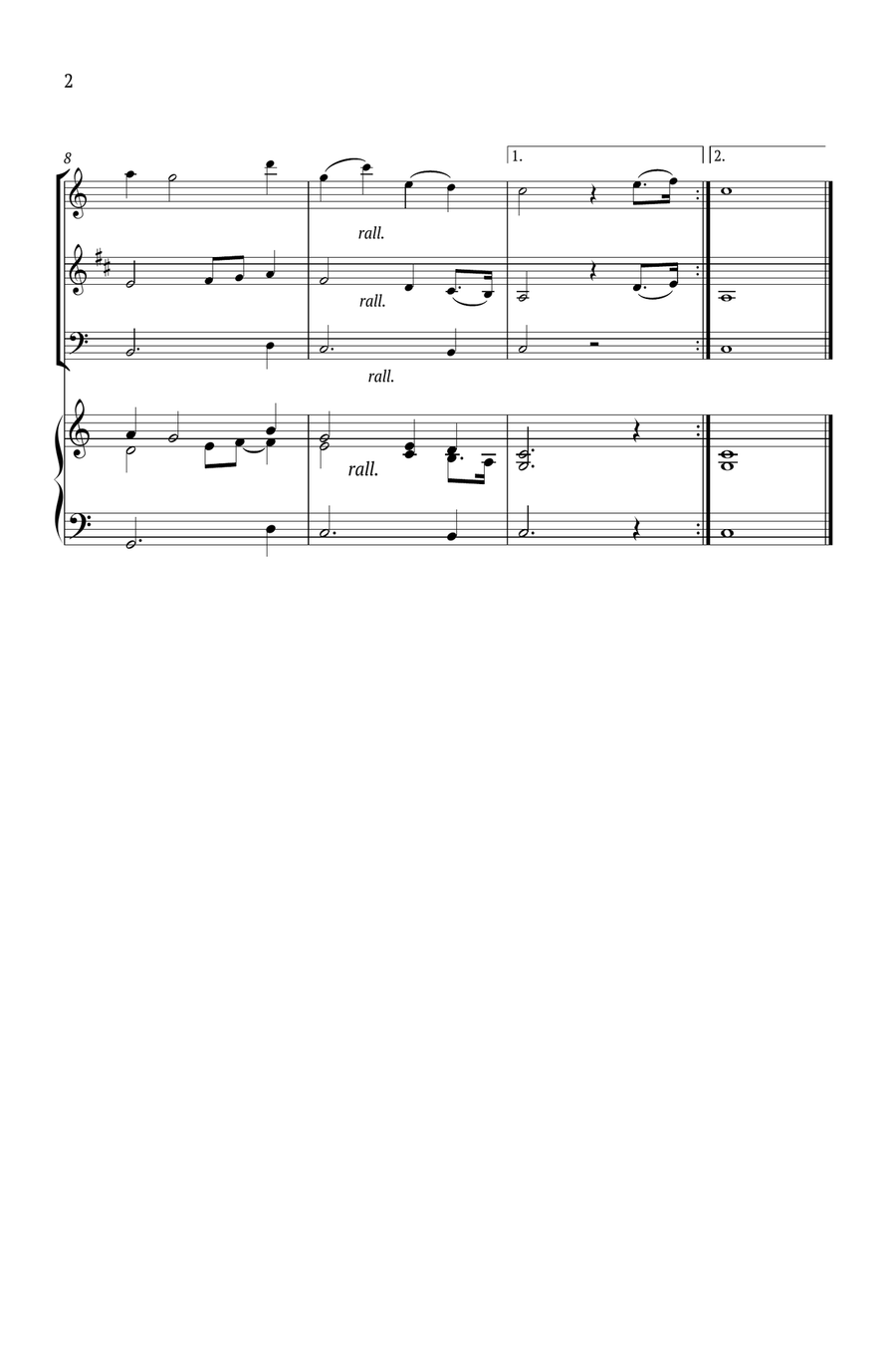 While Shepherds Watched Their Flocks Small Ensemble scores gallery preview page 2