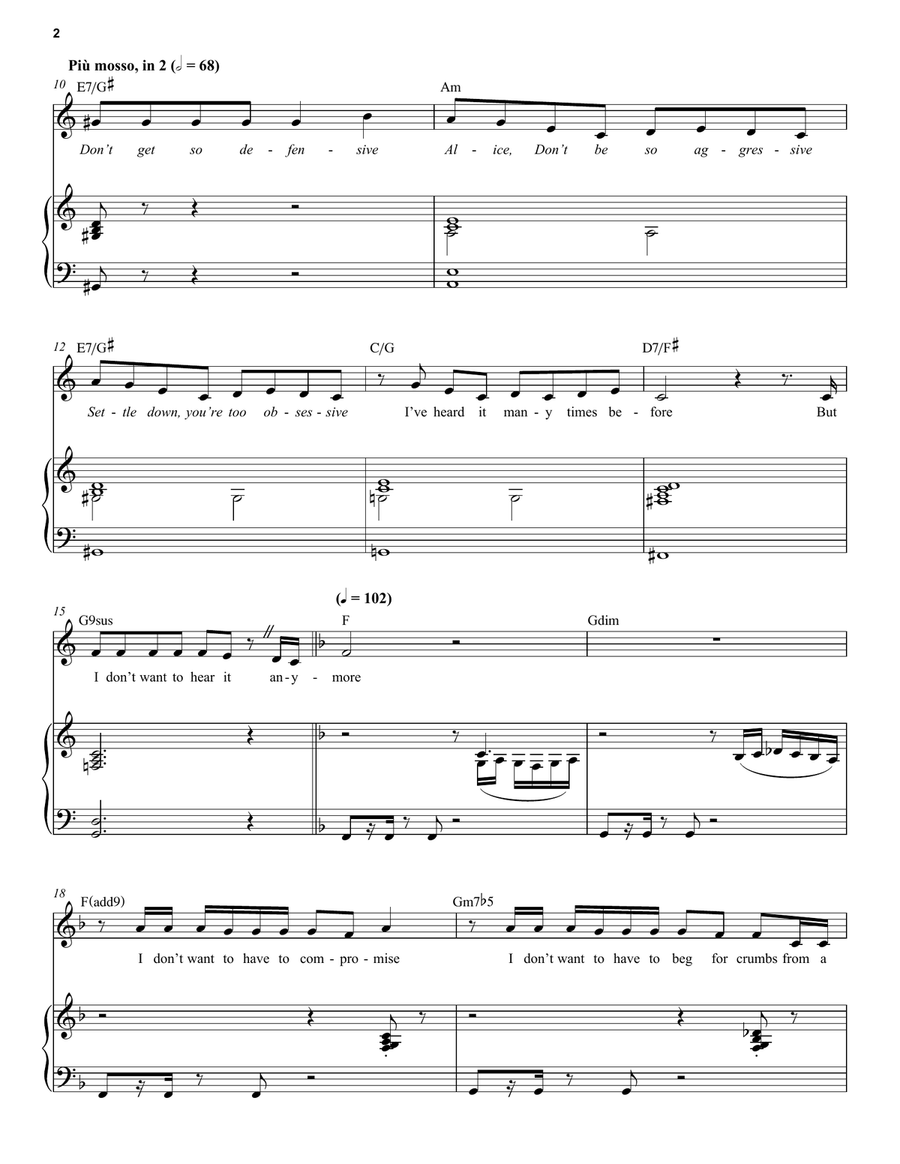 Finish The Fight (from Suffs) Voice scores gallery preview page 2