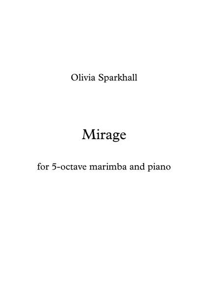Mirage for Marimba and Piano image number null