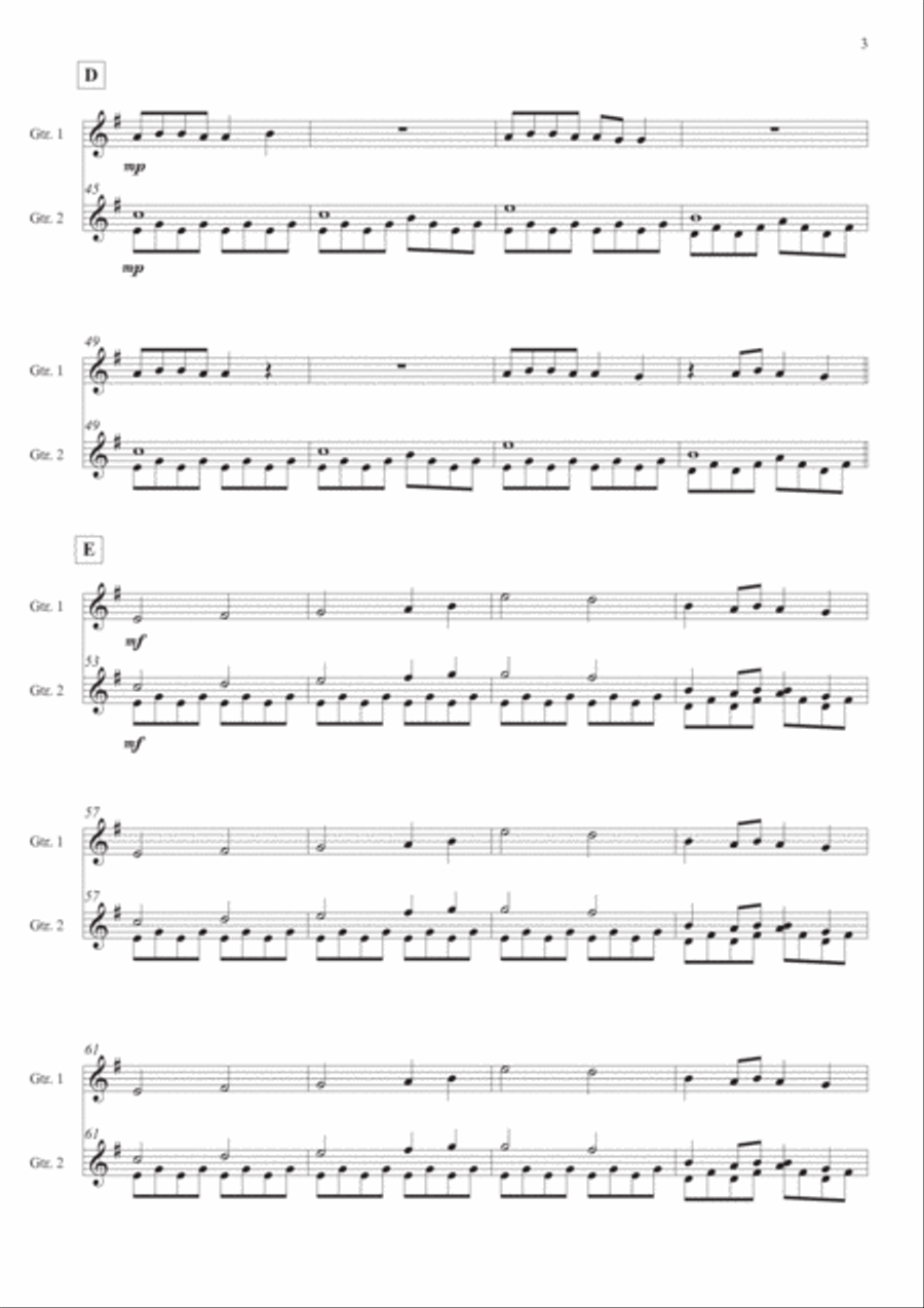 Lovely Guitar scores gallery preview page 3