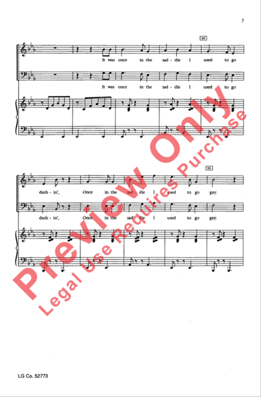 The Streets of Laredo The Streets of Laredo 4-Part scores gallery preview page 6