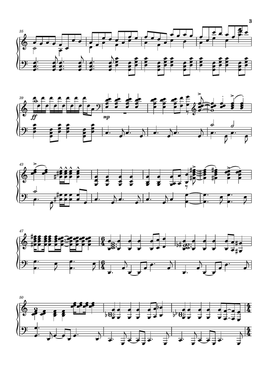 Company Company Piano Solo scores gallery preview page 3