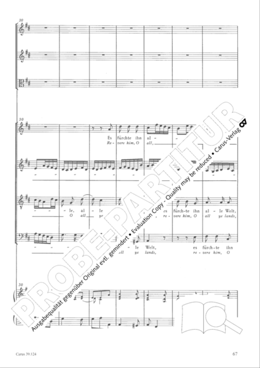 Sing to the Lord a new song (Singet dem Herrn ein neues Lied) 4-Part scores gallery preview page 68