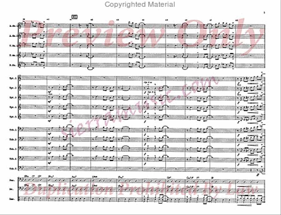 On The Street Where You Live Jazz Ensemble scores gallery preview page 6