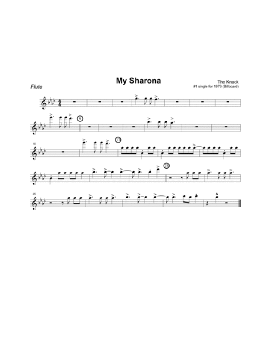 My Sharona Jazz Ensemble scores gallery preview page 5