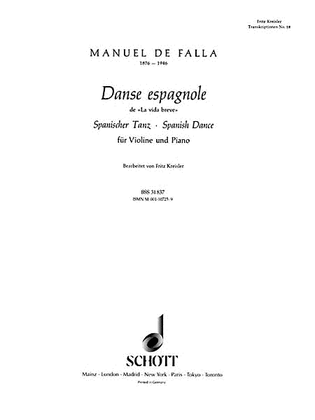 Book cover for Spanish Dance (Danse Espagnole)