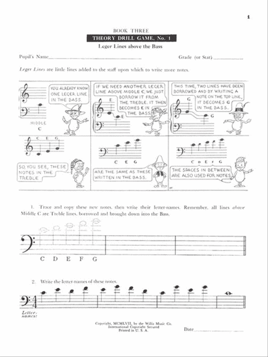 Theory Drill Games - Book 3 Piano Method scores gallery preview page 3