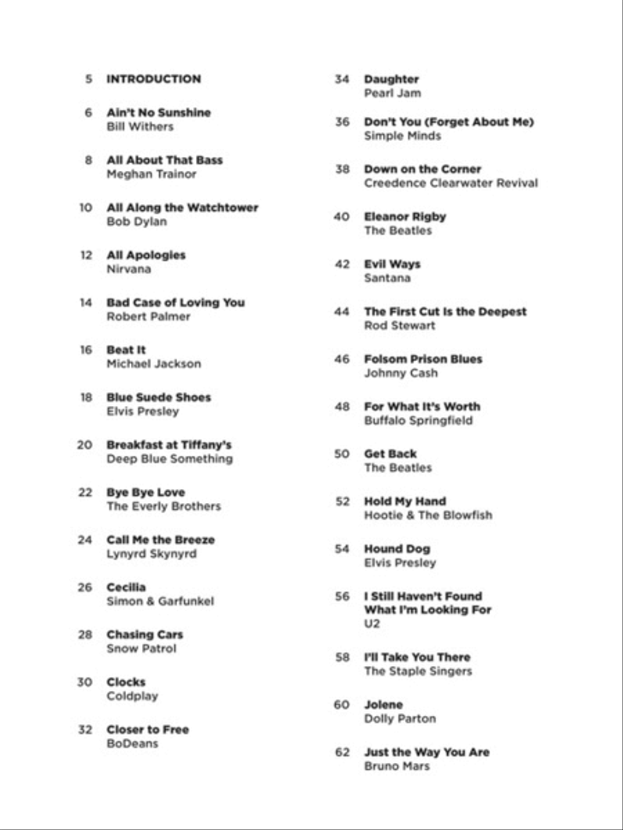 Three Chord Songs – Super Easy Songbook Easy Piano scores gallery preview page 2