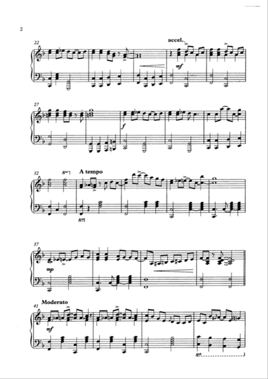 White Tuxedo Rag Piano Solo scores gallery preview page 2