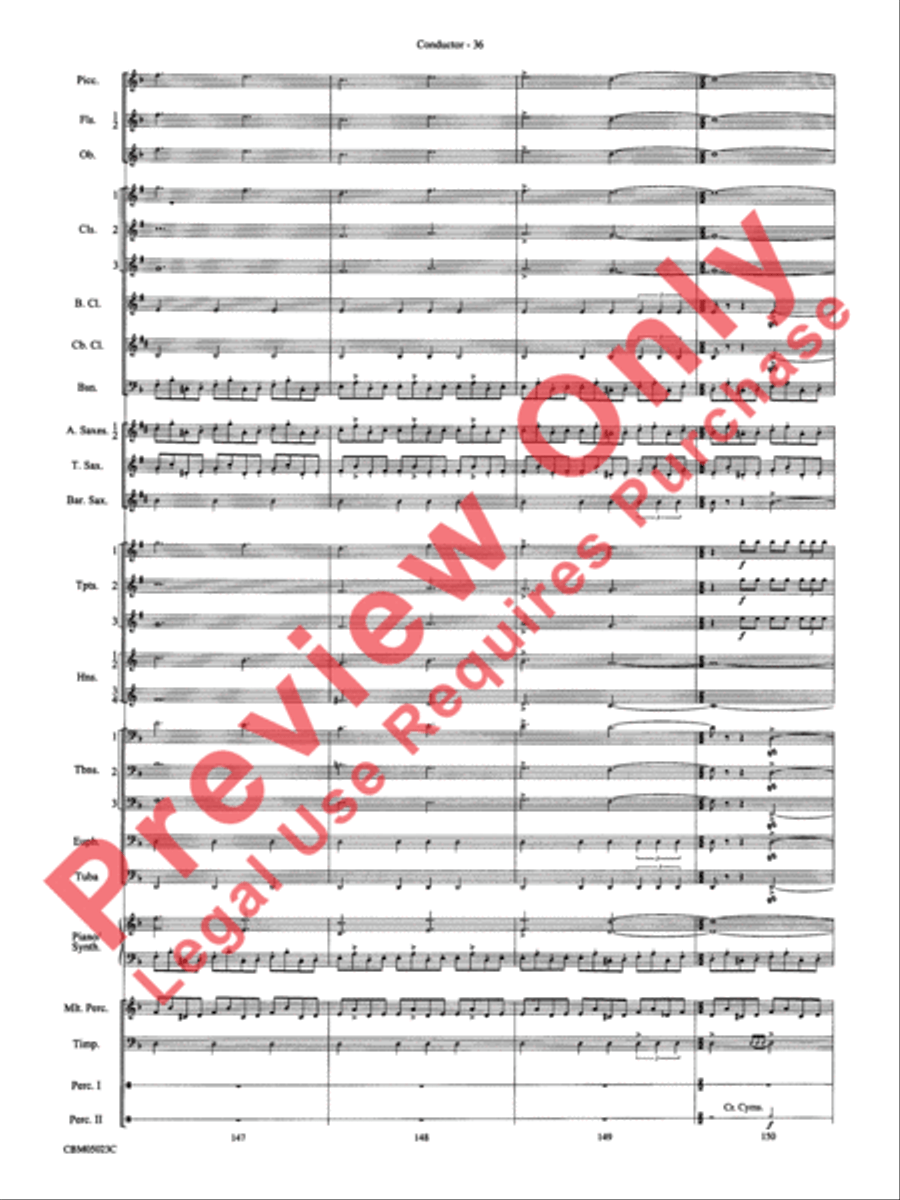 Symphonic Suite from Star Wars: Episode III Revenge of the Sith Concert Band scores gallery preview page 39