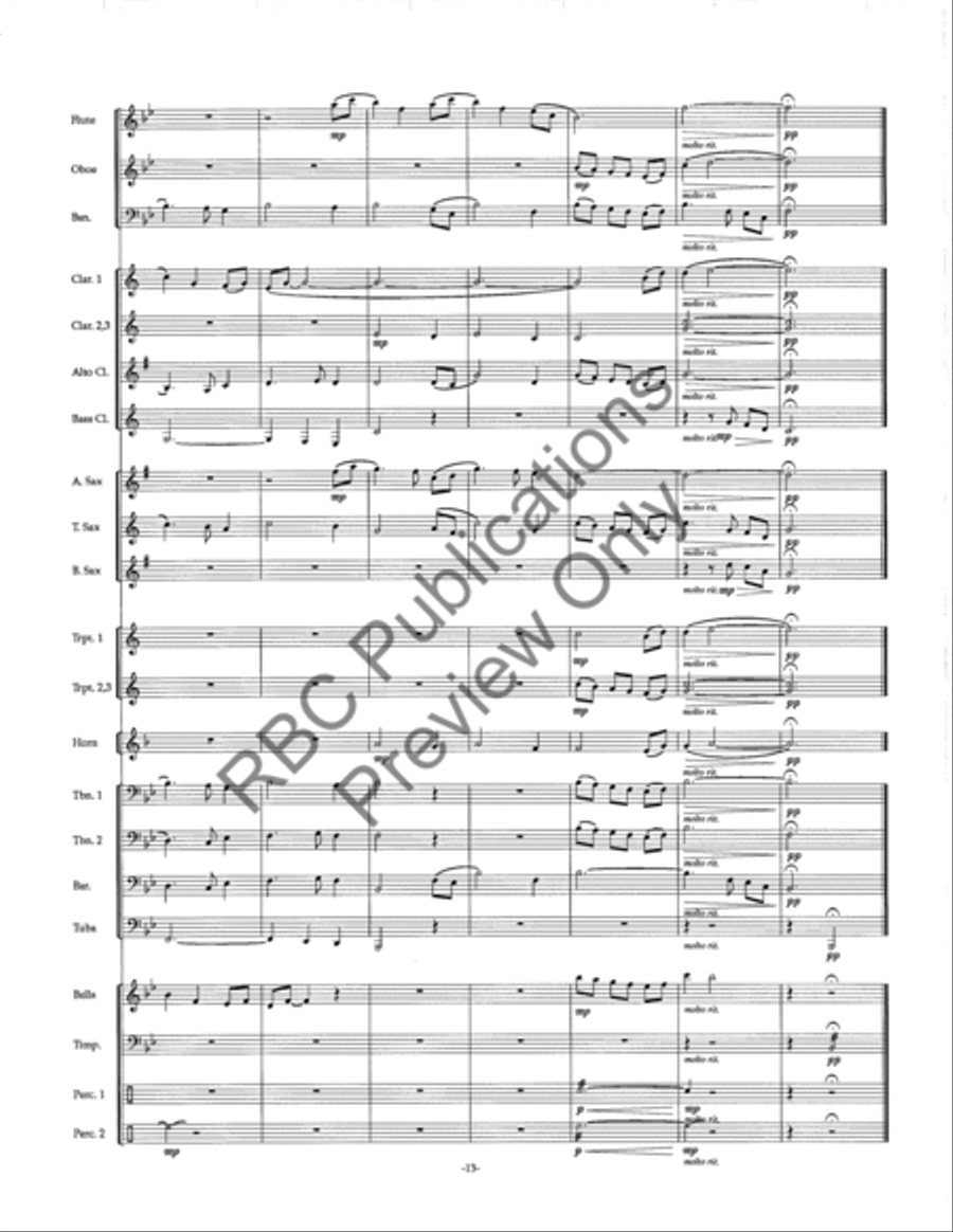 Celtic Ballad Celtic Ballad Concert Band scores gallery preview page 15