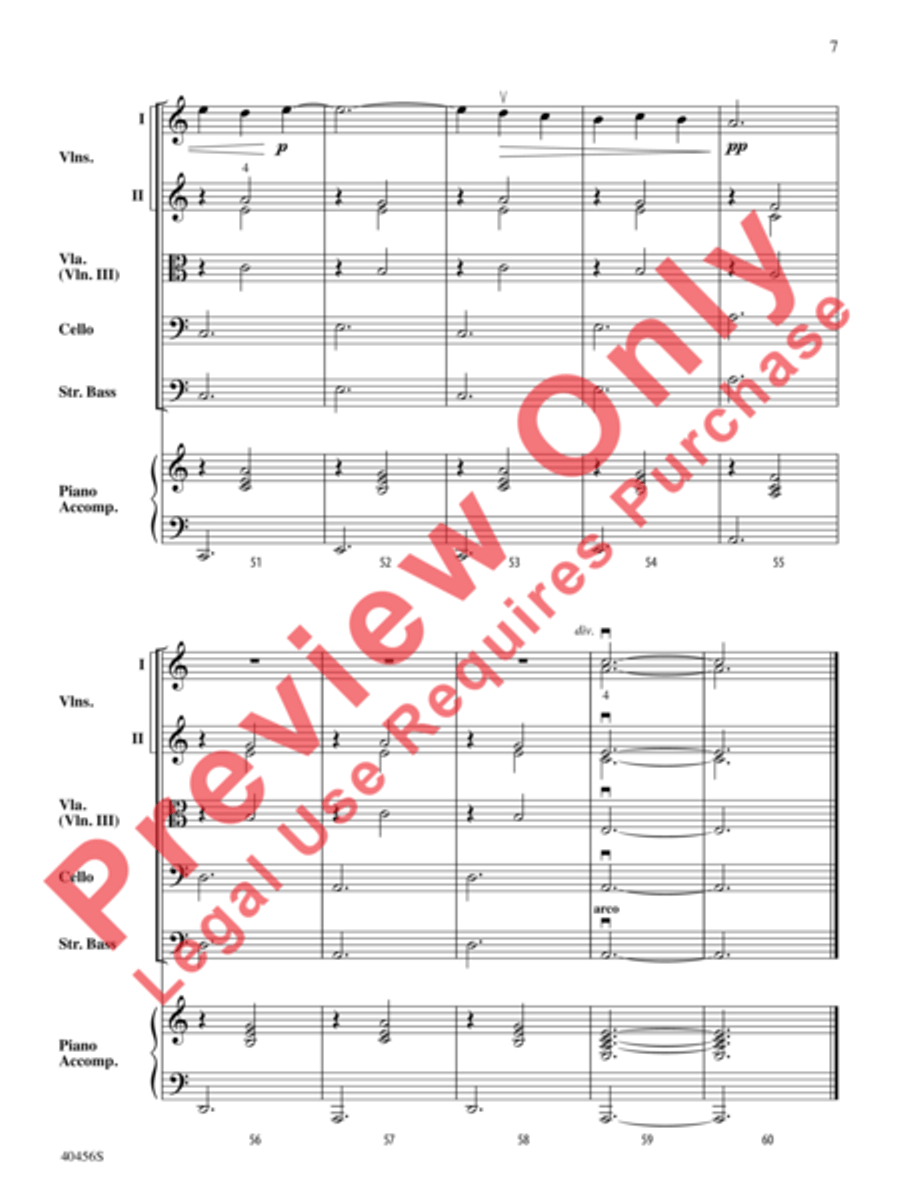 Gymnopédie No. 3 String Orchestra scores gallery preview page 8
