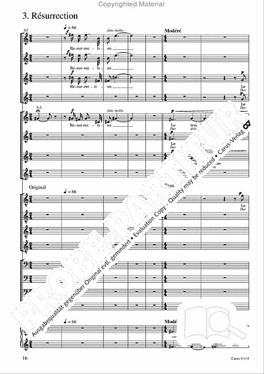 Trois Fragments de son Choir scores gallery preview page 17