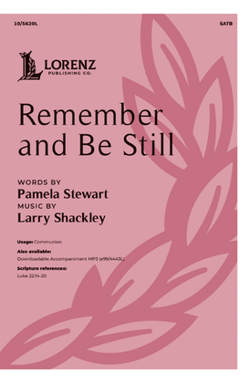 Book cover for Remember and Be Still