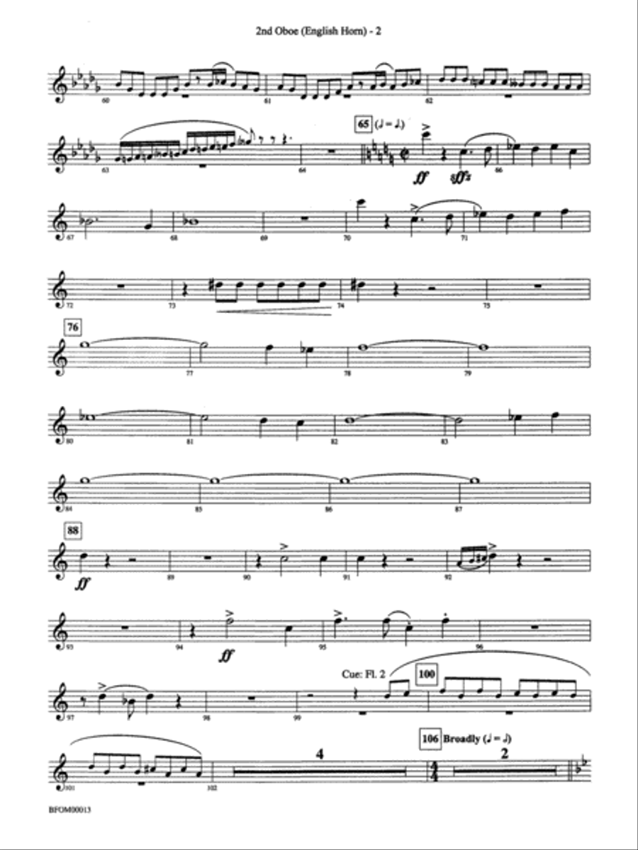 American Salute: 2nd Oboe Full Orchestra scores gallery preview page 2