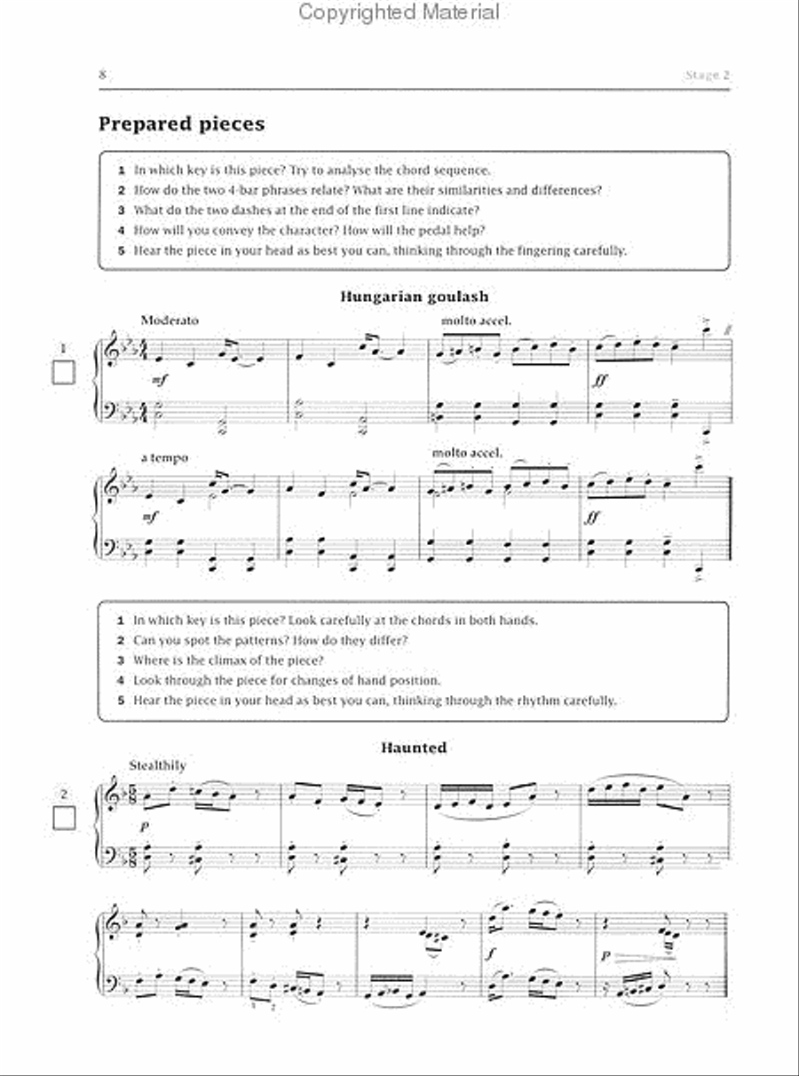 Improve Your Sight-reading! Piano, Level 7 Piano Method scores gallery preview page 2