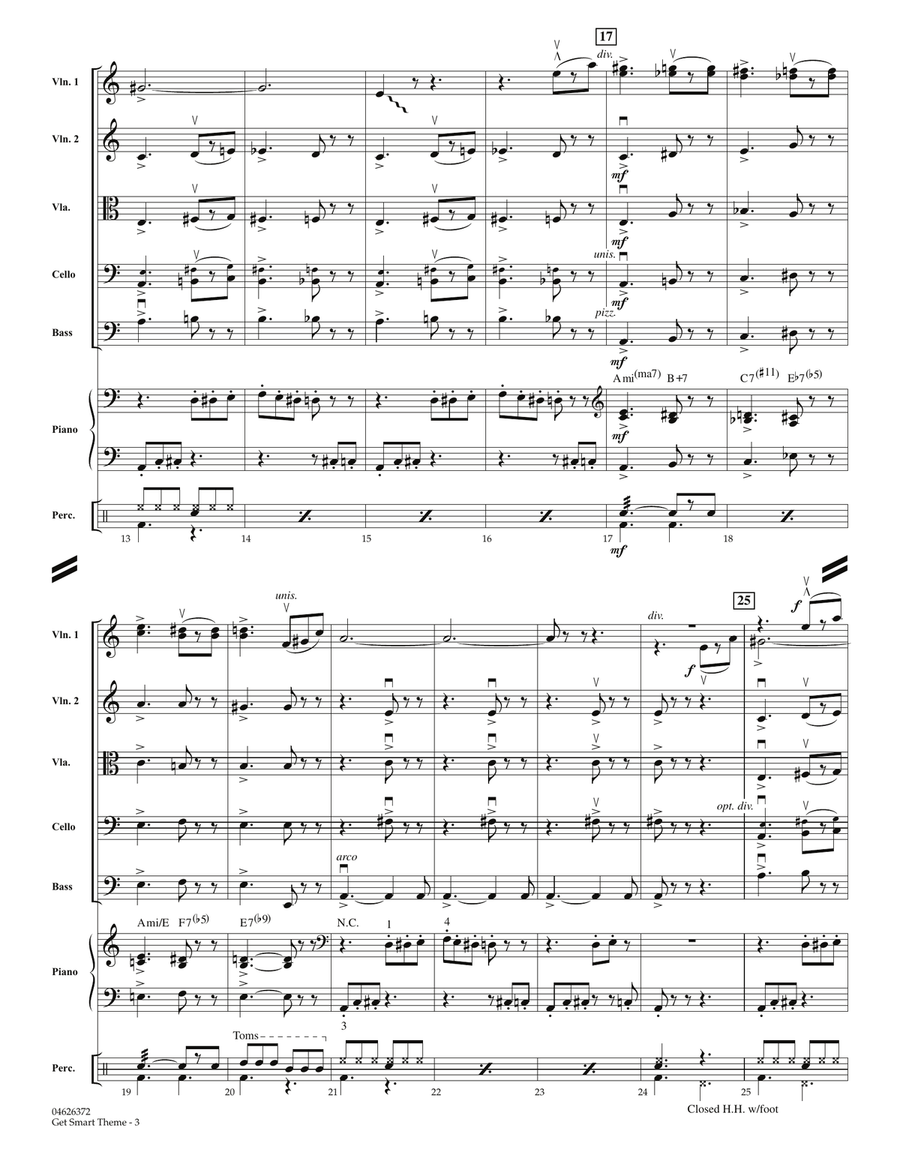 Get Smart Theme - Full Score Orchestra scores gallery preview page 3