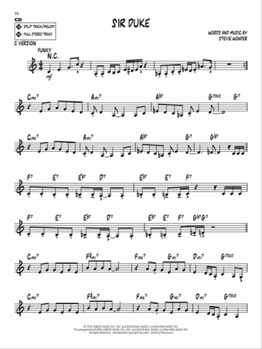 Stevie Wonder Stevie Wonder Accompaniment CD scores gallery preview page 5