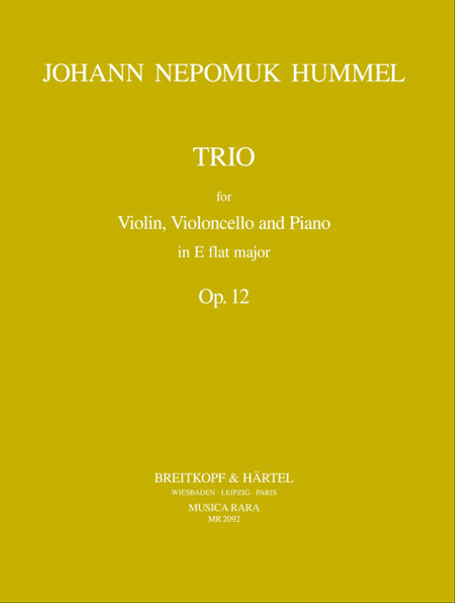 Piano Trio in Eb major Op. 12 Piano Trio scores gallery preview page 1