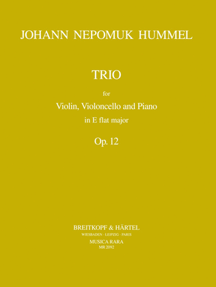 Book cover for Piano Trio in Eb major Op. 12