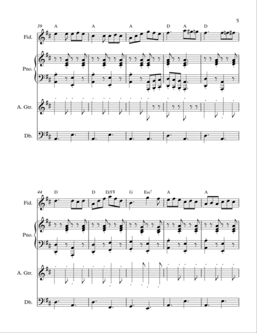 Fiddle Set No 6 Piano, Vocal, Guitar scores gallery preview page 5