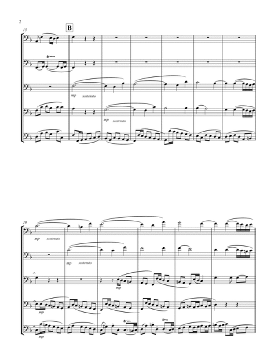 Recordare (from "Requiem") (F) (Trombone Quintet)