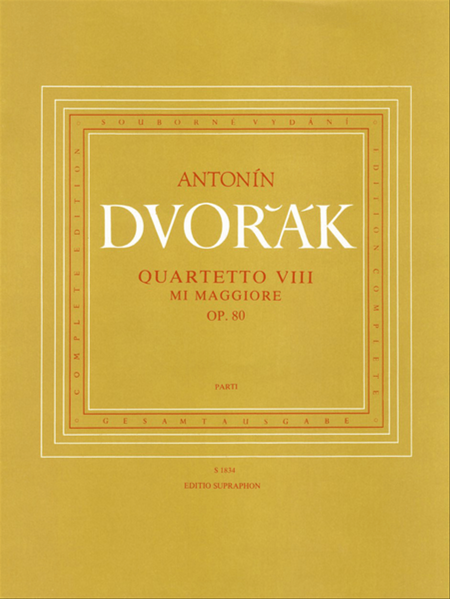 Streichquartett no. 8 E-Dur, op. 80 String Quartet scores gallery preview page 1